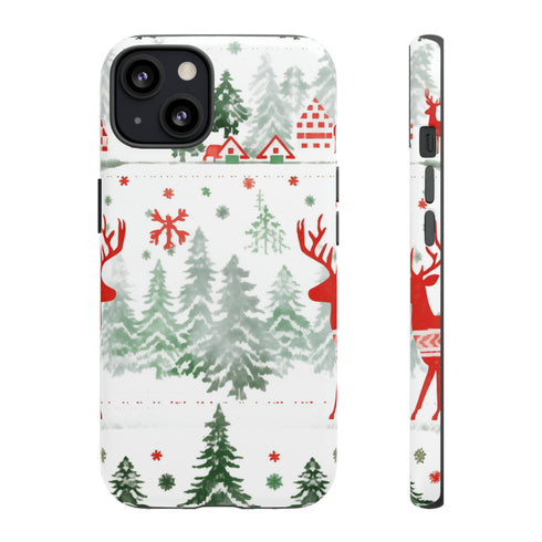 Nordic Christmas Print - Impact Resistant Phone Case iPhone 13 Matte